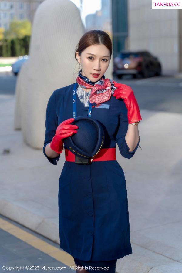 Coral 顾乔楠 [XiuRen]高清写真图 2023.02.20 No.6288 顾乔楠Cora 空姐制服第12张图片